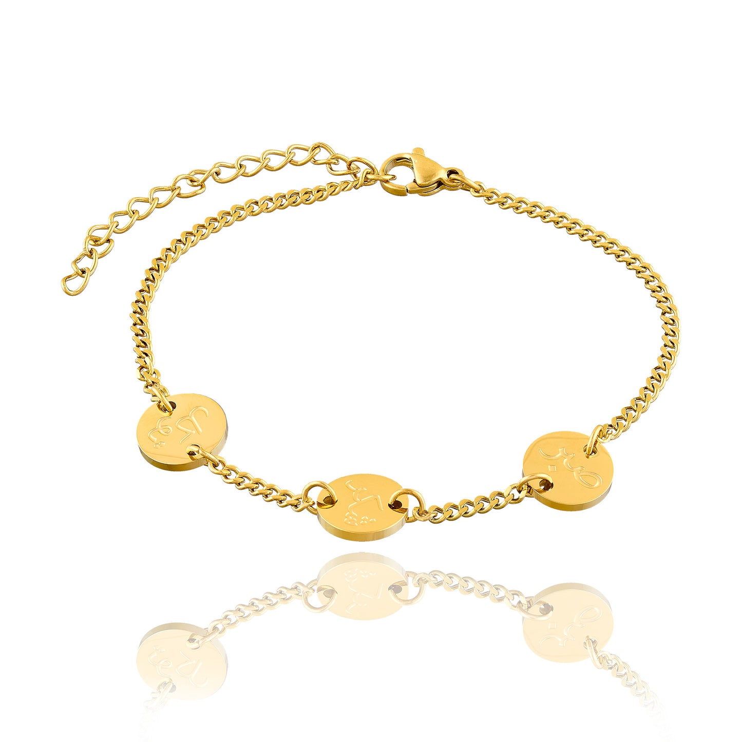 Plättchen-Armband Shukr I Sabr I Tawakkul